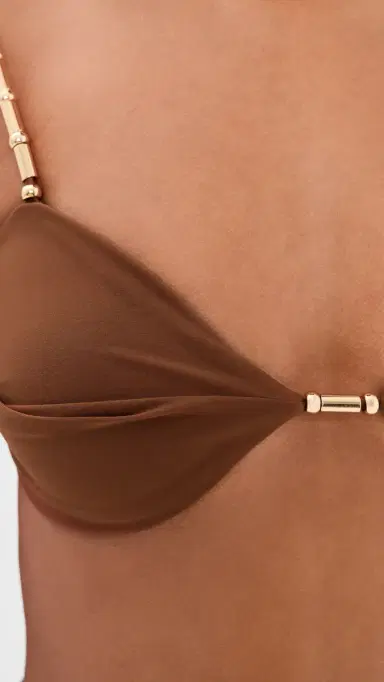 DEVON WINDSOR Emmie Bikini Top Umber | Thumbnail 6