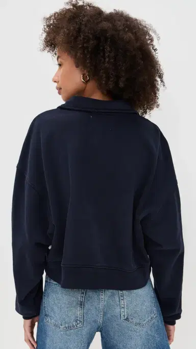 Citizens of Humanity Mirelle Funnel Neck Top Navy | Thumbnail 3 Citizens of Humanity Mirelle Funnel Neck Top Navy | Thumbnail 3
