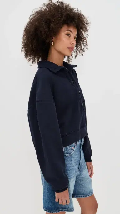 Citizens of Humanity Mirelle Funnel Neck Top Navy | Thumbnail 4 Citizens of Humanity Mirelle Funnel Neck Top Navy | Thumbnail 4