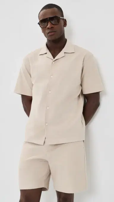 Theory oft Terry Collar Shirt Warm ilver Cloud | Thumbnail 2