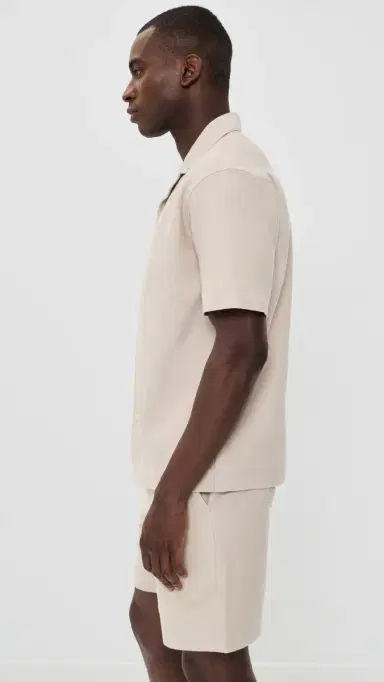 Theory oft Terry Collar Shirt Warm ilver Cloud | Thumbnail 4