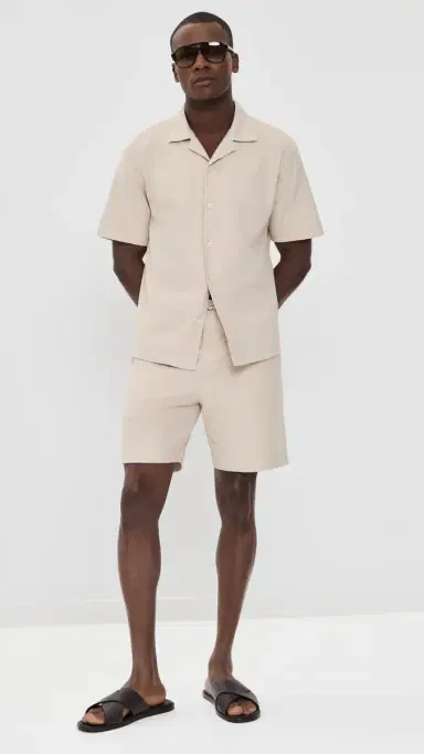 Theory oft Terry Collar Shirt Warm ilver Cloud | Thumbnail 5