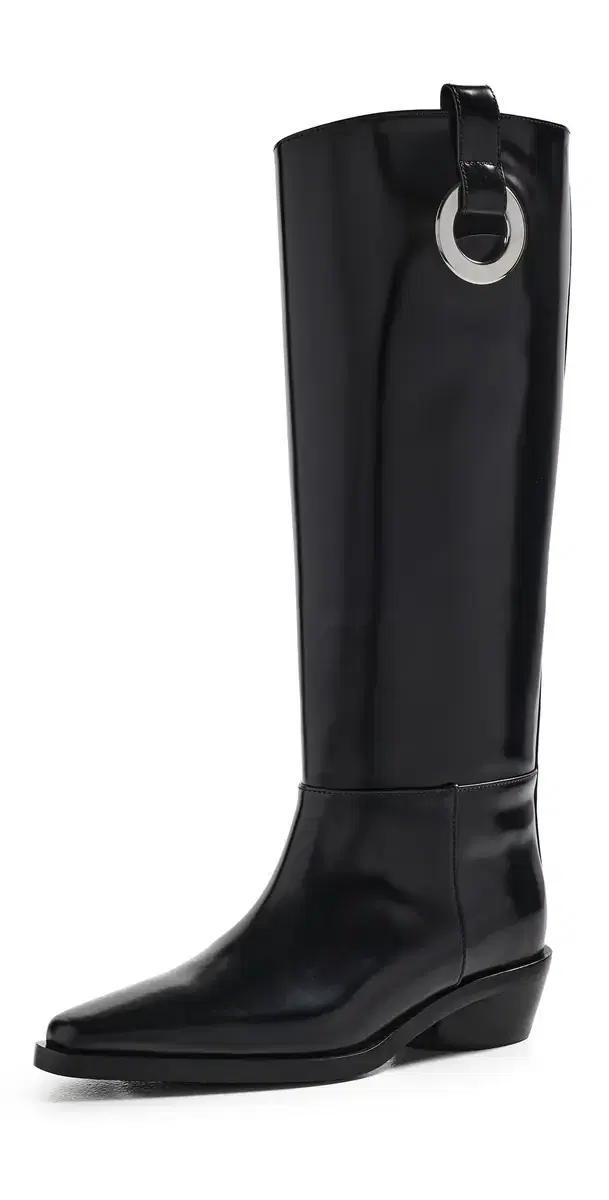 Proenza Schouler Bronco Grommet Knee High Boots Black