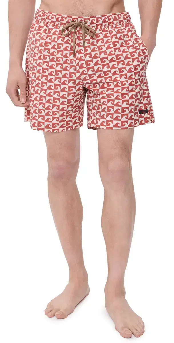 Faherty All Day wim Trunks 6 Clay Wave Block