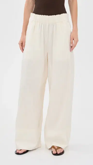 Free People Days End Pull On Linen Pants Clean | Thumbnail 2 Free People Days End Pull On Linen Pants Clean | Thumbnail 2