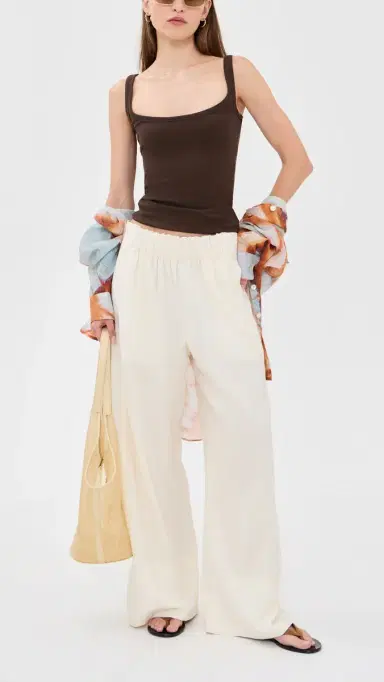 Free People Days End Pull On Linen Pants Clean | Thumbnail 5 Free People Days End Pull On Linen Pants Clean | Thumbnail 5