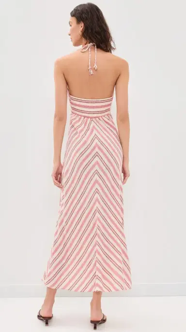XIRENA aggie Midi Dress Dusty Pink Stripe | Thumbnail 3