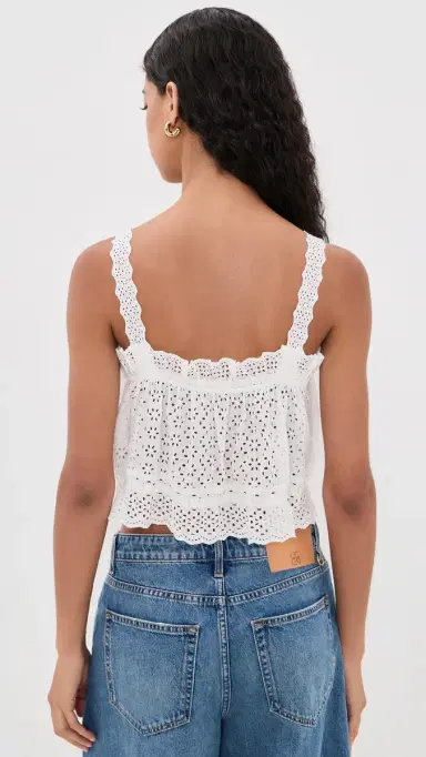 Ulla Johnson Isola Cotton Top Pristine | Thumbnail 3