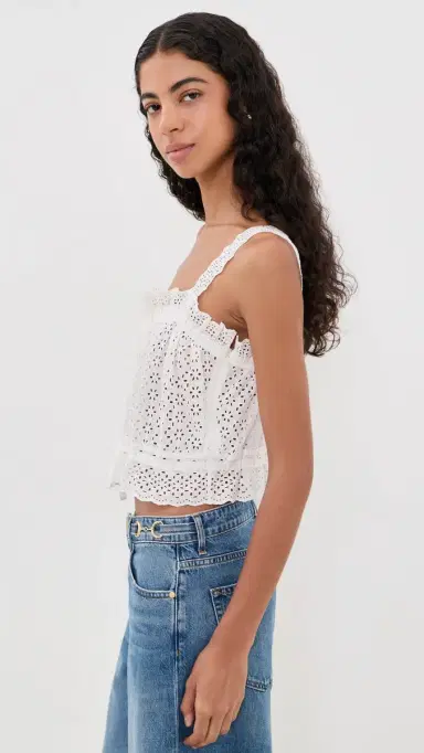 Ulla Johnson Isola Cotton Top Pristine | Thumbnail 4