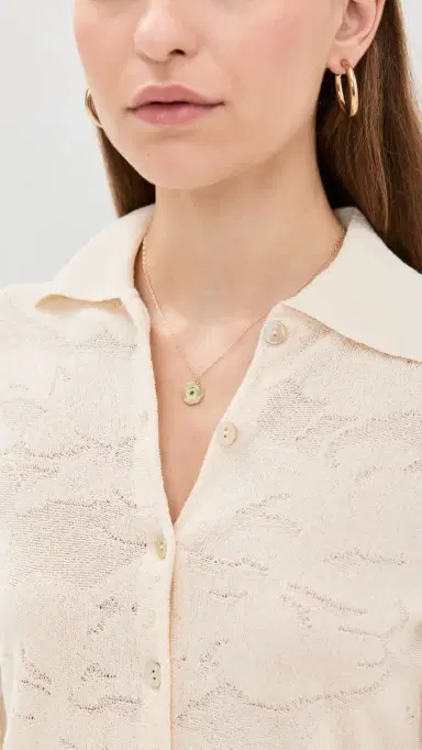 Gorjana Birthstone Coin Necklace May One Size | Thumbnail 3