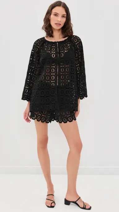 Hill House Home The Enella Coverup Tunic Black S | Thumbnail 5