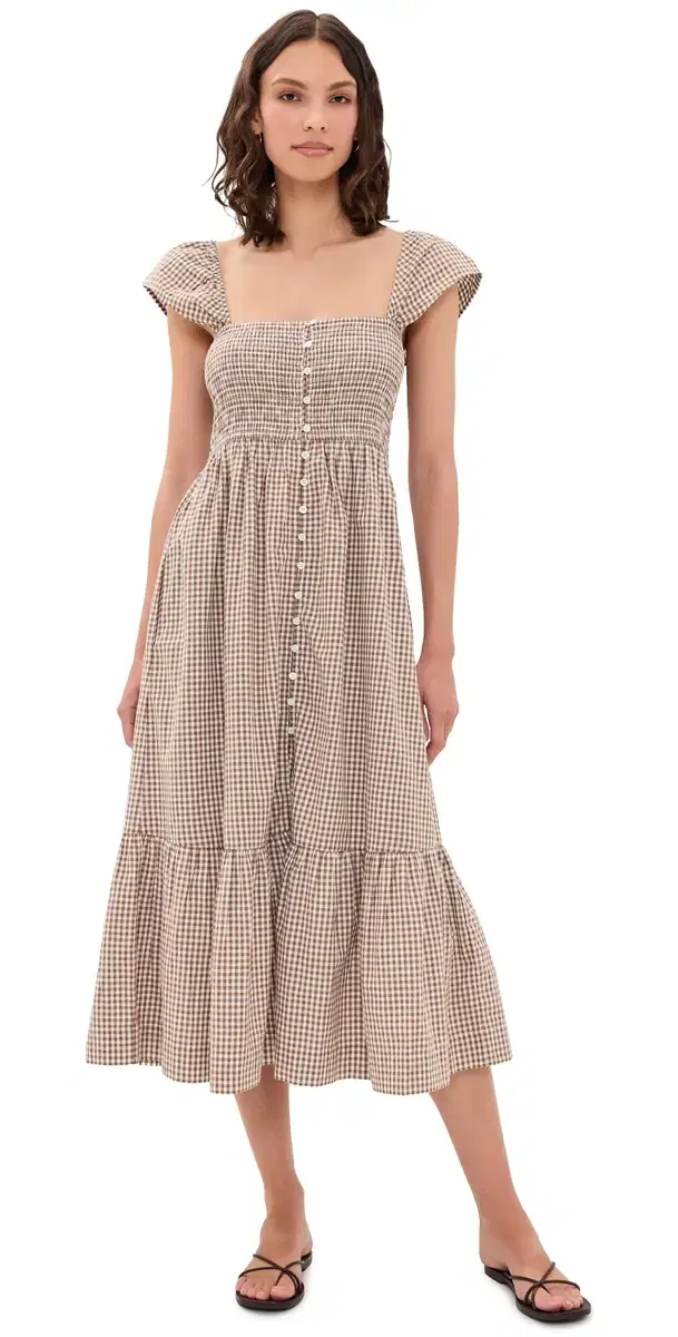Marea Celine Gingham Dress ocha ini Gingham