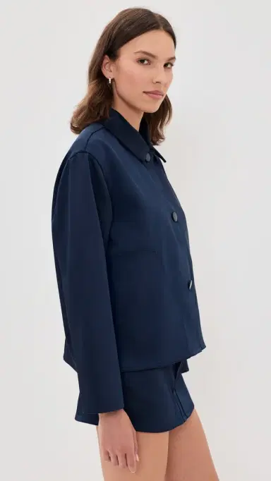 RENGGLI Satin Jacket Midnight | Thumbnail 4