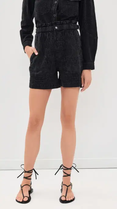 ISABEL MARANT ÉTOILE Kisha Shorts Faded Black 40 | Thumbnail 2 ISABEL MARANT ÉTOILE Kisha Shorts Faded Black 40 | Thumbnail 2