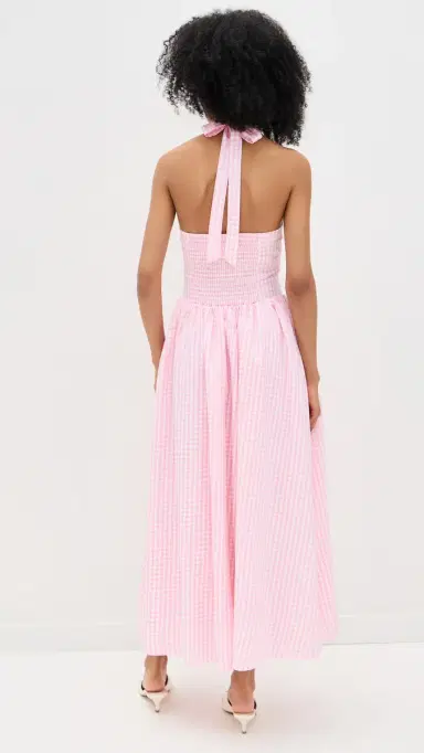 Runaway the Label Alicia Midi Dress Pink Gingham | Thumbnail 3