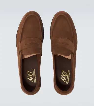 George Cleverley Cannes suede penny loafers | Thumbnail 3