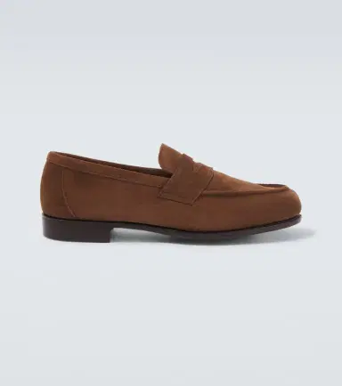 George Cleverley Cannes suede penny loafers | Thumbnail 4