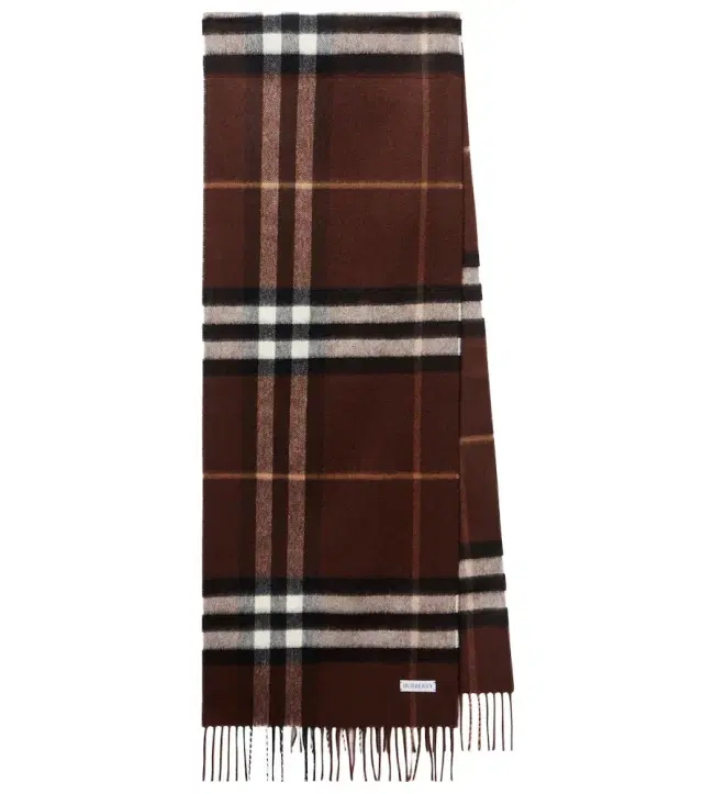 Check cashmere scarf