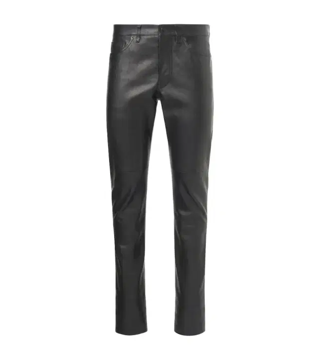 Leather slim pants