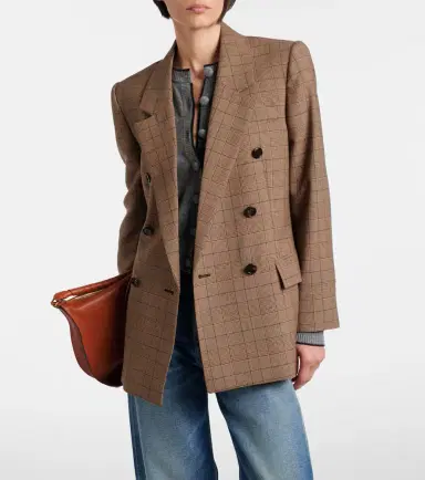 Chloé Chloé Checked wool blazer | Thumbnail 4