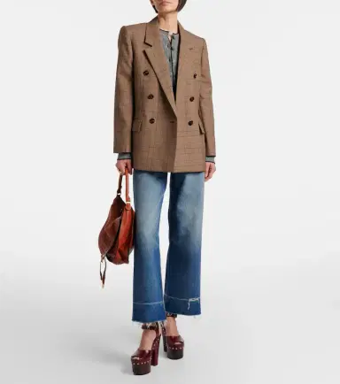 Chloé Chloé Checked wool blazer | Thumbnail 5