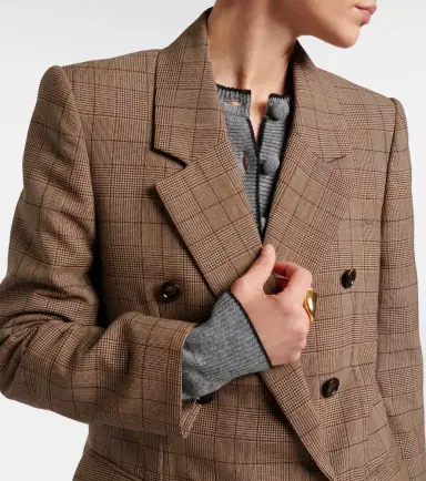 Chloé Chloé Checked wool blazer | Thumbnail 6