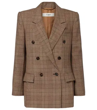 Chloé Chloé Checked wool blazer | Thumbnail 1