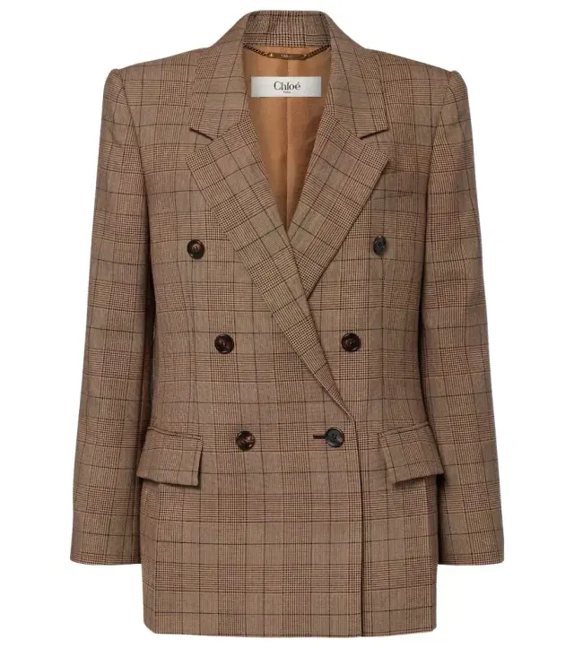 Chloe Chloé Checked wool blazer