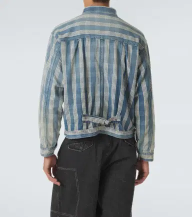A.PRESSE A. Presse No.213 checked denim jacket | Thumbnail 2 A.PRESSE A. Presse No.213 checked denim jacket | Thumbnail 2