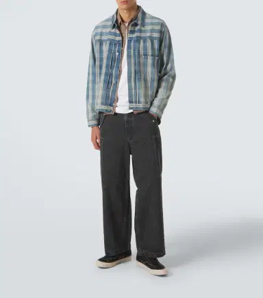 A.PRESSE A. Presse No.213 checked denim jacket | Thumbnail 4 A.PRESSE A. Presse No.213 checked denim jacket | Thumbnail 4