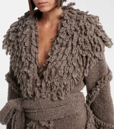 The Attico Fringed wool and cashmere-blend cardigan | Thumbnail 2 The Attico Fringed wool and cashmere-blend cardigan | Thumbnail 2