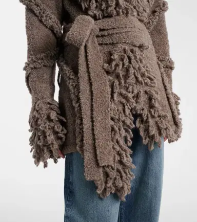 The Attico Fringed wool and cashmere-blend cardigan | Thumbnail 5 The Attico Fringed wool and cashmere-blend cardigan | Thumbnail 5