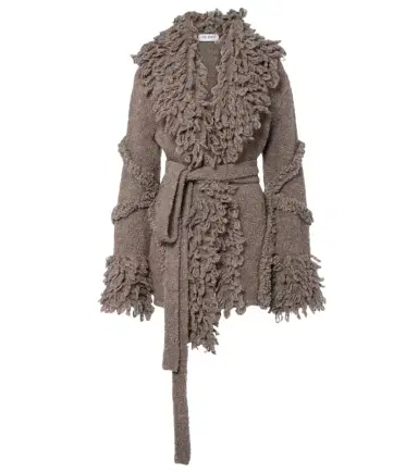 The Attico Fringed wool and cashmere-blend cardigan | Thumbnail 1 The Attico Fringed wool and cashmere-blend cardigan | Thumbnail 1