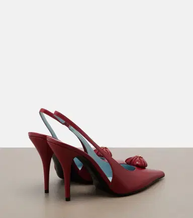 Valentino Garavani Caur Royal leather slingback pumps | Thumbnail 2