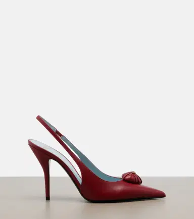 Valentino Garavani Caur Royal leather slingback pumps | Thumbnail 3