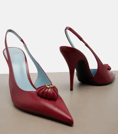 Valentino Garavani Caur Royal leather slingback pumps | Thumbnail 4
