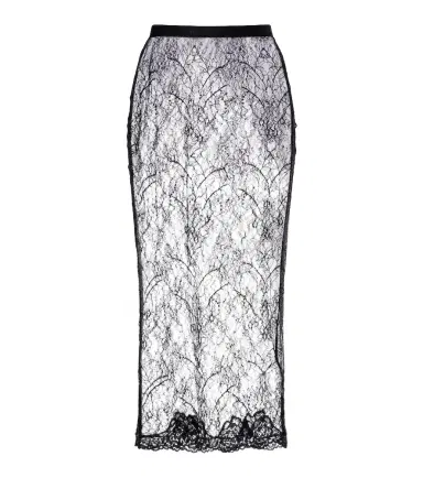 Valentino Floral sheer lace midi skirt | Thumbnail 1 Valentino Floral sheer lace midi skirt | Thumbnail 1