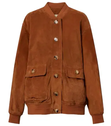 Valentino Caban suede bomber jacket | Thumbnail 1 Valentino Caban suede bomber jacket | Thumbnail 1