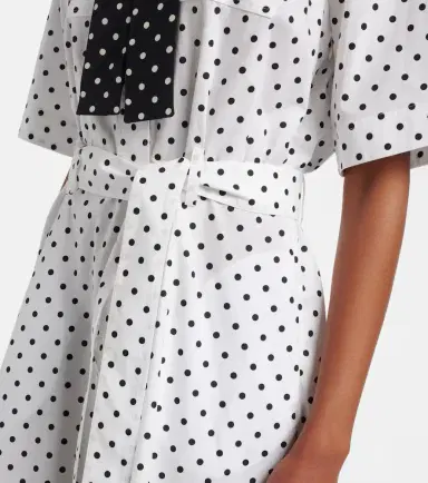 Valentino Polka-dot cotton poplin midi dress | Thumbnail 4 Valentino Polka-dot cotton poplin midi dress | Thumbnail 4