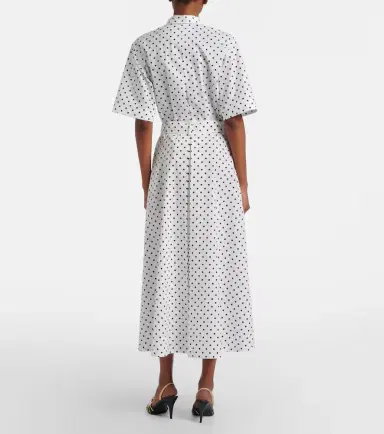 Valentino Polka-dot cotton poplin midi dress | Thumbnail 5 Valentino Polka-dot cotton poplin midi dress | Thumbnail 5