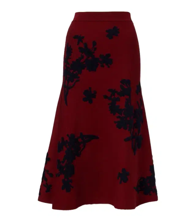 Jacquard midi skirt