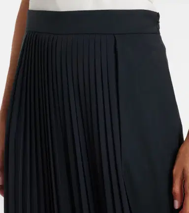 Max Mara Pleated virgin wool wide-leg pants | Thumbnail 3