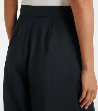 Max Mara Pleated virgin wool wide-leg pants | Thumbnail 5