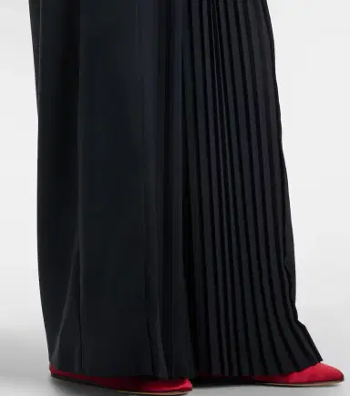 Max Mara Pleated virgin wool wide-leg pants | Thumbnail 6