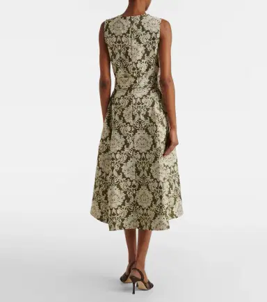 'S Max Mara Embellished cotton-blend jacquard midi dress | Thumbnail 4 'S Max Mara Embellished cotton-blend jacquard midi dress | Thumbnail 4