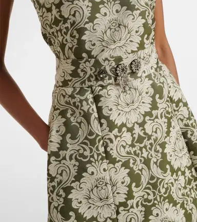 'S Max Mara Embellished cotton-blend jacquard midi dress | Thumbnail 5 'S Max Mara Embellished cotton-blend jacquard midi dress | Thumbnail 5