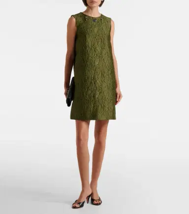 'S Max Mara Embellished floral jacquard minidress | Thumbnail 4