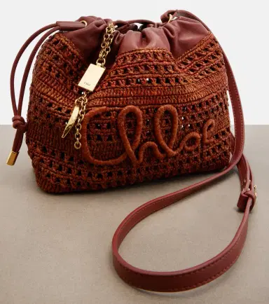 Chloé Chloé Summer Banana Mini raffia bucket bag | Thumbnail 2