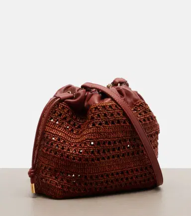 Chloé Chloé Summer Banana Mini raffia bucket bag | Thumbnail 4