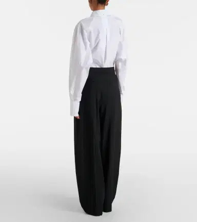 Sportmax Virgin wool pleated balloon pants | Thumbnail 4